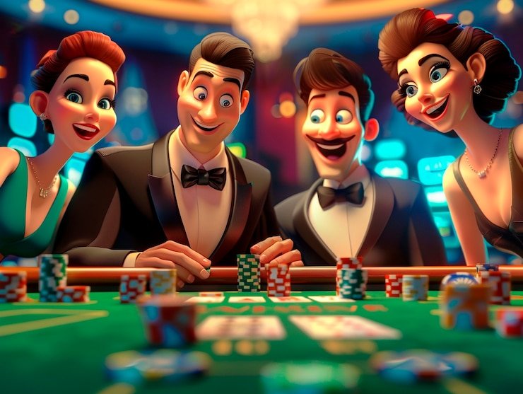 Tampilan meja live blackjack dengan dealer dan pilihan taruhan di warkopgaming
